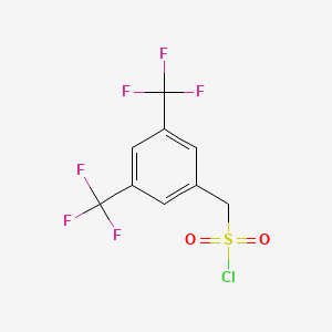 molecular formula C9H5ClF6O2S B1274926 [3,5-bis(trifluoromethyl)phenyl]methanesulfonyl Chloride CAS No. 400770-85-6