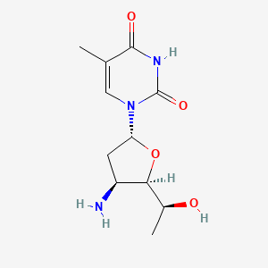 molecular formula C11H17N3O4 B12749267 Amino nucleoside CAS No. 136035-14-8