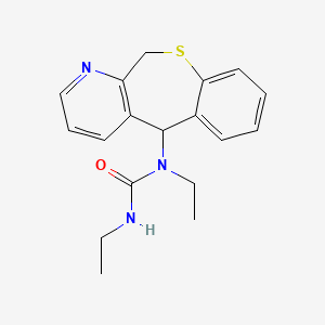 molecular formula C18H21N3OS B12749299 N-(5,11-Dihydro(1)benzothiepino(3,4-b)pyridin-5-yl)-N,N'-diethylurea CAS No. 96020-51-8