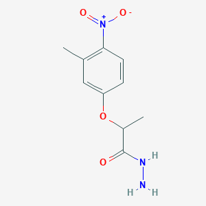 molecular formula C10H13N3O4 B1274933 2-(3-Methyl-4-nitrophenoxy)propanohydrazide CAS No. 588681-42-9