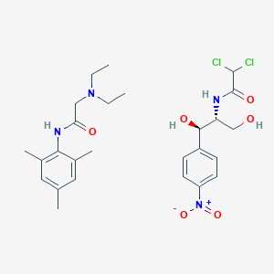 molecular formula C26H36Cl2N4O6 B12749337 Chronicin CAS No. 8076-02-6