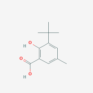 molecular formula C12H16O3 B1274940 3-Tert-butyl-2-hydroxy-5-methylbenzoic acid CAS No. 23050-96-6