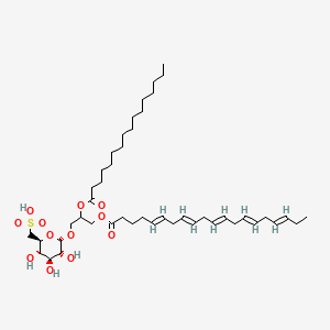 molecular formula C45H76O12S B12749414 Sulfoquinovosyl diglyceride CAS No. 207976-87-2