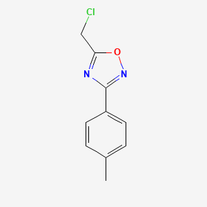 molecular formula C10H9ClN2O B1274946 5-(Chloromethyl)-3-(4-methylphenyl)-1,2,4-oxadiazole CAS No. 50737-29-6