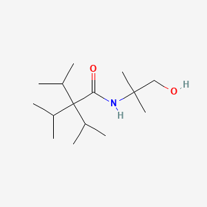 molecular formula C15H31NO2 B12749547 N-(1,1-Dimethyl-2-hydroxyethyl)-2,2-diethylbutanamide CAS No. 51115-77-6