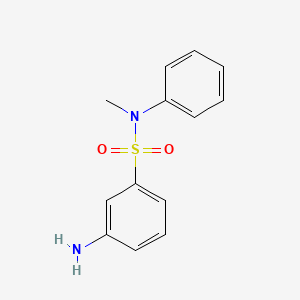 molecular formula C13H14N2O2S B1274957 3-amino-N-methyl-N-phenylbenzenesulfonamide CAS No. 6374-99-8