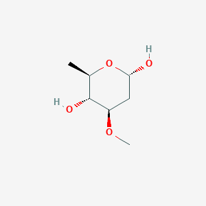 molecular formula C7H14O4 B12749570 alpha-D-Oleandropyranose CAS No. 99437-07-7