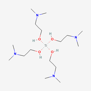 molecular formula C16H44N4O4Ti B12749585 Titanium(4+) 2-(dimethylamino)ethanolate CAS No. 52406-71-0
