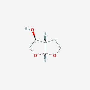molecular formula C6H10O3 B127496 (3S,3aS,6aR)-Hexahydrofuro[2,3-b]furan-3-ol CAS No. 252873-50-0