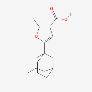 molecular formula C16H20O3 B1274965 5-(1-Adamantyl)-2-methyl-3-furoic acid CAS No. 669701-31-9