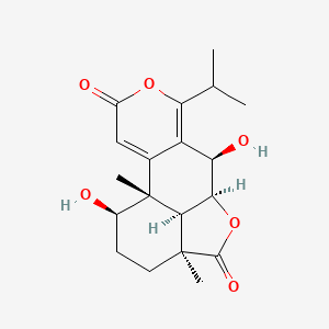 molecular formula C19H24O6 B12749731 Nagilactone A CAS No. 19891-50-0