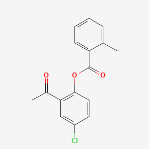 2-acetyl-4-chlorophenyl 2-methylbenzoate