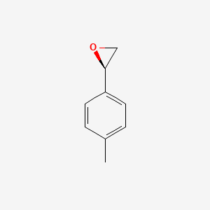 molecular formula C9H10O B12749857 2-(4-Methylphenyl)oxirane, (-)- CAS No. 135413-94-4