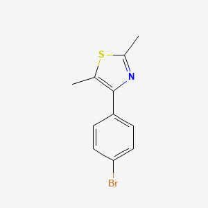 molecular formula C11H10BrNS B1274990 4-(4-Bromophenyl)-2,5-dimethylthiazole CAS No. 397283-49-7