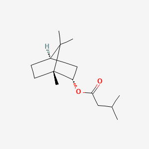 molecular formula C15H26O2 B12749934 d-Bornyl isovalerate CAS No. 53022-14-3