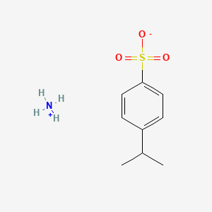 molecular formula C9H15NO3S B12749954 Ammonium p-cumenesulfonate CAS No. 680972-33-2