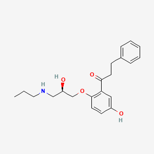 molecular formula C21H27NO4 B12749990 (R)-5-Hydroxypropafenone CAS No. 118648-83-2