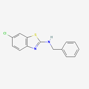 molecular formula C14H11ClN2S B1275000 N-benzyl-6-chloro-1,3-benzothiazol-2-amine CAS No. 61249-37-4