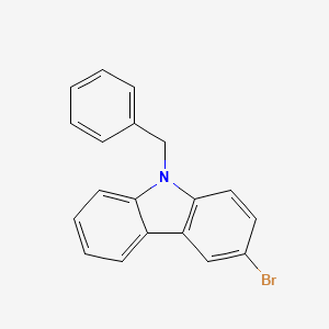 molecular formula C19H14BrN B1275002 9-Benzyl-3-bromo-9H-carbazole CAS No. 339576-55-5