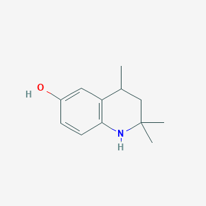 molecular formula C12H17NO B1275004 2,2,4-Trimethyl-1,2,3,4-tetrahydroquinolin-6-ol CAS No. 61855-46-7