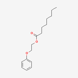 molecular formula C16H24O3 B12750058 Phenoxyethyl caprylate CAS No. 23511-73-1