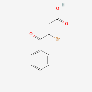molecular formula C11H11BrO3 B1275006 3-Bromo-4-oxo-4-p-tolyl-butyric acid CAS No. 53515-23-4