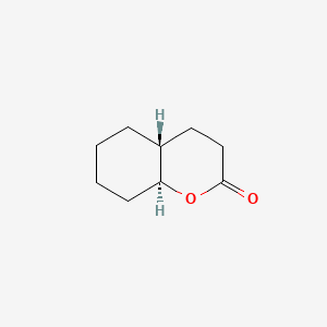 molecular formula C9H14O2 B12750178 Octahydrocoumarin, trans-(-)- CAS No. 295324-36-6