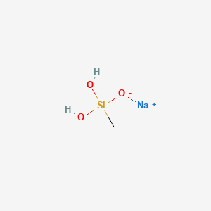 molecular formula CH5NaO3Si B12750203 Sodium methylsilanetriol CAS No. 4493-34-9