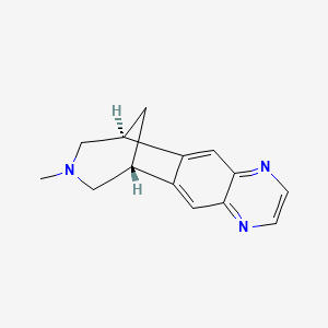 molecular formula C14H15N3 B12750278 N-Methyl varenicline CAS No. 328055-92-1