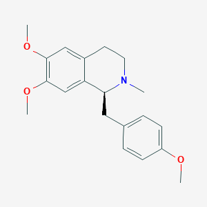 molecular formula C20H25NO3 B12750323 (+)-O-Methylarmepavine CAS No. 3423-02-7