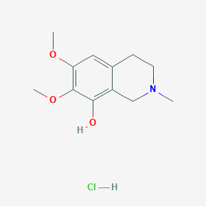 molecular formula C12H18ClNO3 B12750343 Anhalidine hydrochloride CAS No. 2245-89-8