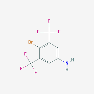 molecular formula C8H4BrF6N B127504 4-Bromo-3,5-bis(trifluoromethyl)aniline CAS No. 268733-18-2