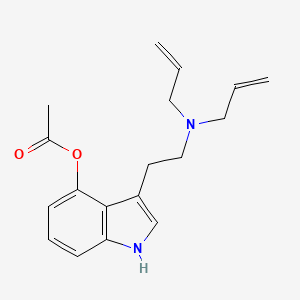 molecular formula C18H22N2O2 B12750428 4-Acetyloxy-N,N-diallyltryptamine CAS No. 1445751-71-2