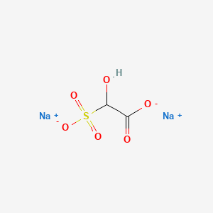 molecular formula C2H2Na2O6S B12750462 Acetic acid, hydroxysulfo-, disodium salt CAS No. 29736-24-1