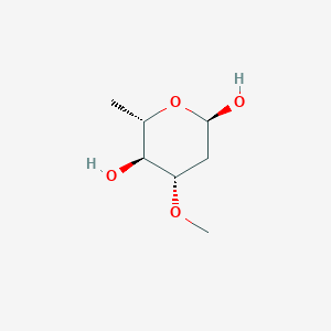molecular formula C7H14O4 B12750480 alpha-L-Oleandropyranose CAS No. 87037-59-0