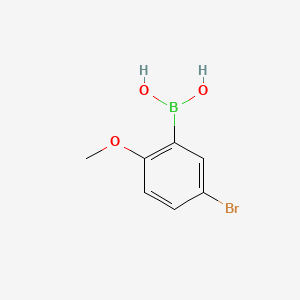 molecular formula C7H8BBrO3 B1275055 5-溴-2-甲氧基苯硼酸 CAS No. 89694-45-1