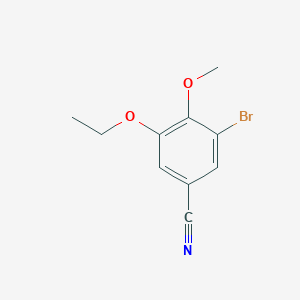 molecular formula C10H10BrNO2 B1275056 3-溴-5-乙氧基-4-甲氧基苯甲腈 CAS No. 515831-52-4