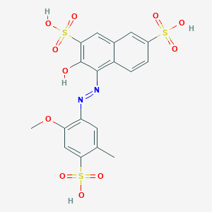 molecular formula C18H16N2O11S3 B12750697 Qyg73hxs6Q CAS No. 685819-22-1