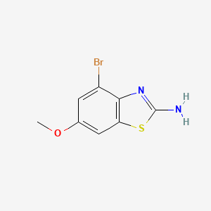 molecular formula C8H7BrN2OS B1275070 4-溴-6-甲氧基-1,3-苯并噻唑-2-胺 CAS No. 383131-09-7