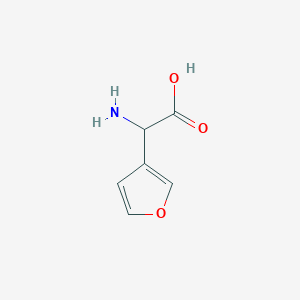 molecular formula C6H7NO3 B1275072 2-氨基-2-(呋喃-3-基)乙酸 CAS No. 53845-43-5