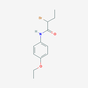 molecular formula C12H16BrNO2 B1275077 2-bromo-N-(4-ethoxyphenyl)butanamide CAS No. 451460-05-2