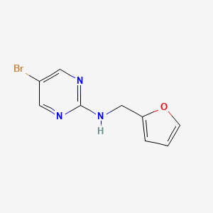 molecular formula C9H8BrN3O B1275079 5-Bromo-2-(furan-2-ylmethylamino)pyrimidine CAS No. 886366-01-4