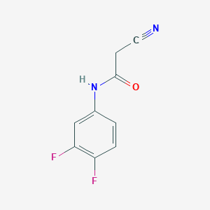 molecular formula C9H6F2N2O B1275081 2-cyano-N-(3,4-difluorophenyl)acetamide CAS No. 541519-41-9