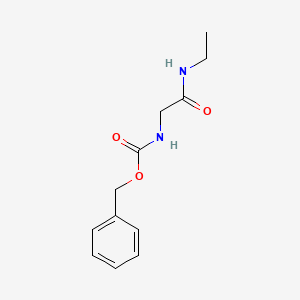 molecular formula C12H16N2O3 B1275087 Benzyl (2-(ethylamino)-2-oxoethyl)carbamate CAS No. 21855-73-2
