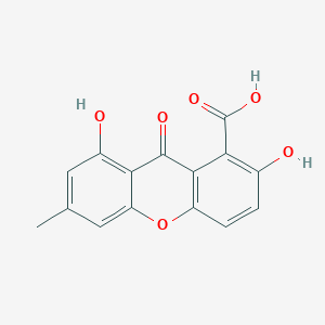 molecular formula C15H10O6 B12750886 Pinselic acid CAS No. 479-67-4