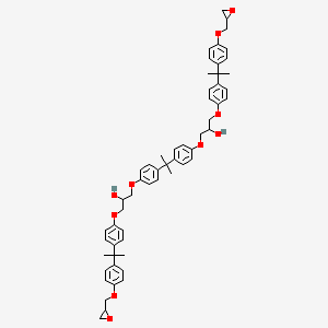 molecular formula C57H64O10 B12750986 Bisphenol A trimer diglycidyl ether CAS No. 57862-49-4