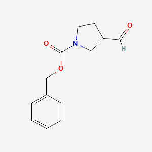 molecular formula C13H15NO3 B1275099 Benzyl 3-formylpyrrolidine-1-carboxylate CAS No. 276872-86-7