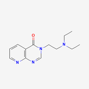 molecular formula C13H18N4O B12751111 Pyrido(2,3-d)pyrimidin-4(3H)-one, 3-(2-(diethylamino)ethyl)- CAS No. 88350-73-6