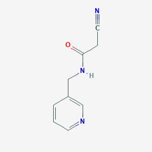 2-cyano-N-(pyridin-3-ylmethyl)acetamide