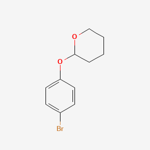 molecular formula C11H13BrO2 B1275125 2-(4-Bromophenoxy)tetrahydro-2H-pyran CAS No. 36603-49-3